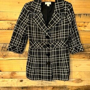 White House Black Market Button Up Jacket/Blazer Sz 12